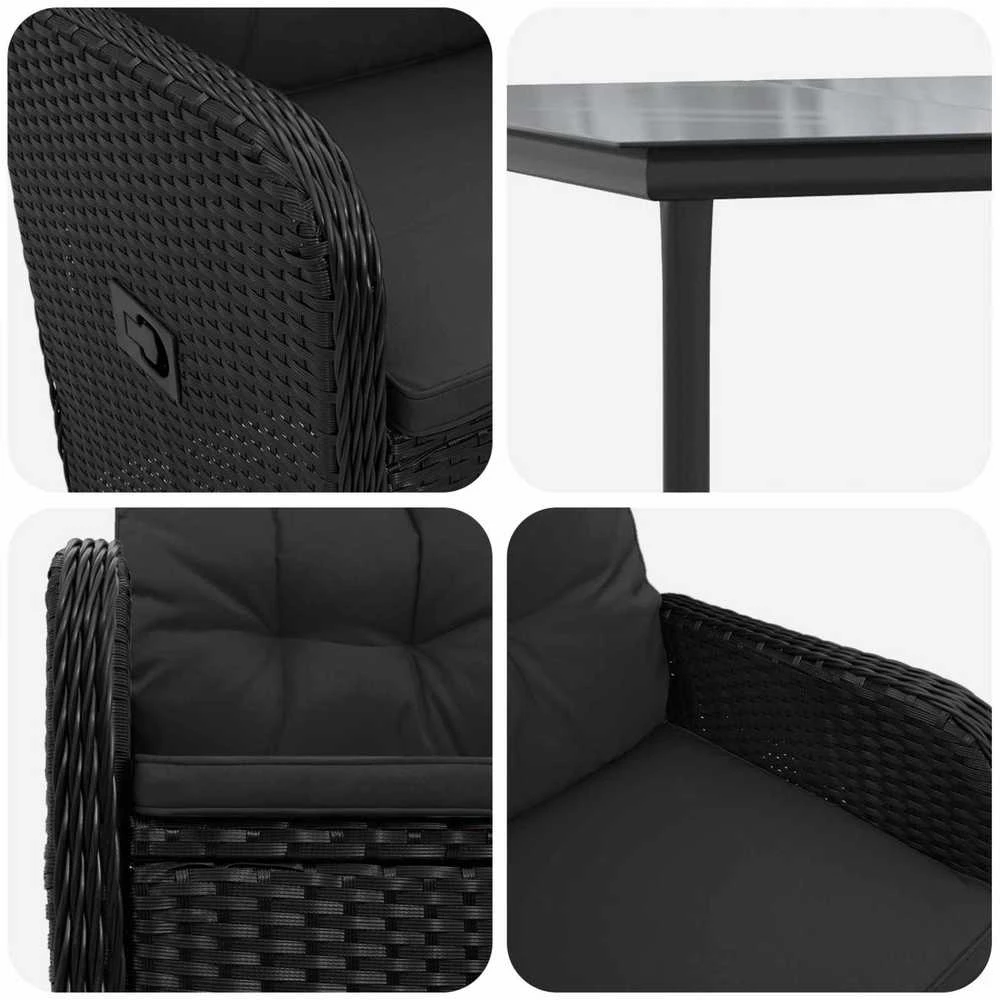 Lauko baldų komplektas Sofa Stalo Rinkinys 7 vnt.