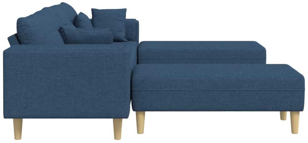 Sofa 3 vnt. Mėlyna audinys