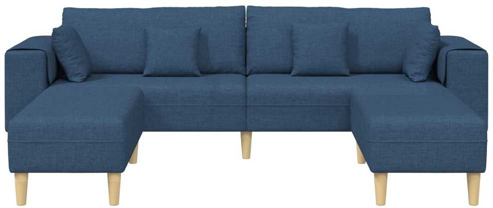 Sofa 3 vnt. Mėlyna audinys