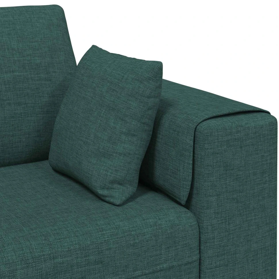 Sofa 3 vnt. Tamsiai žalia audinys