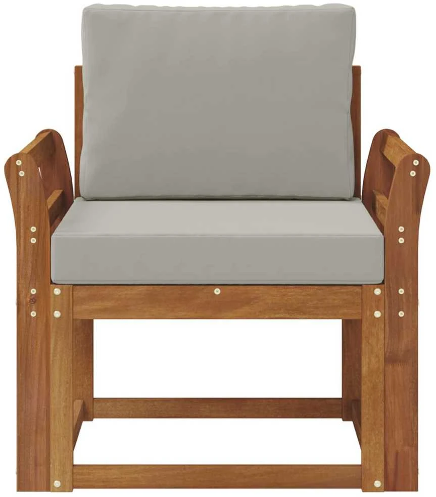 Lauko sofa Tvirta akacijos mediena ir poliesteris