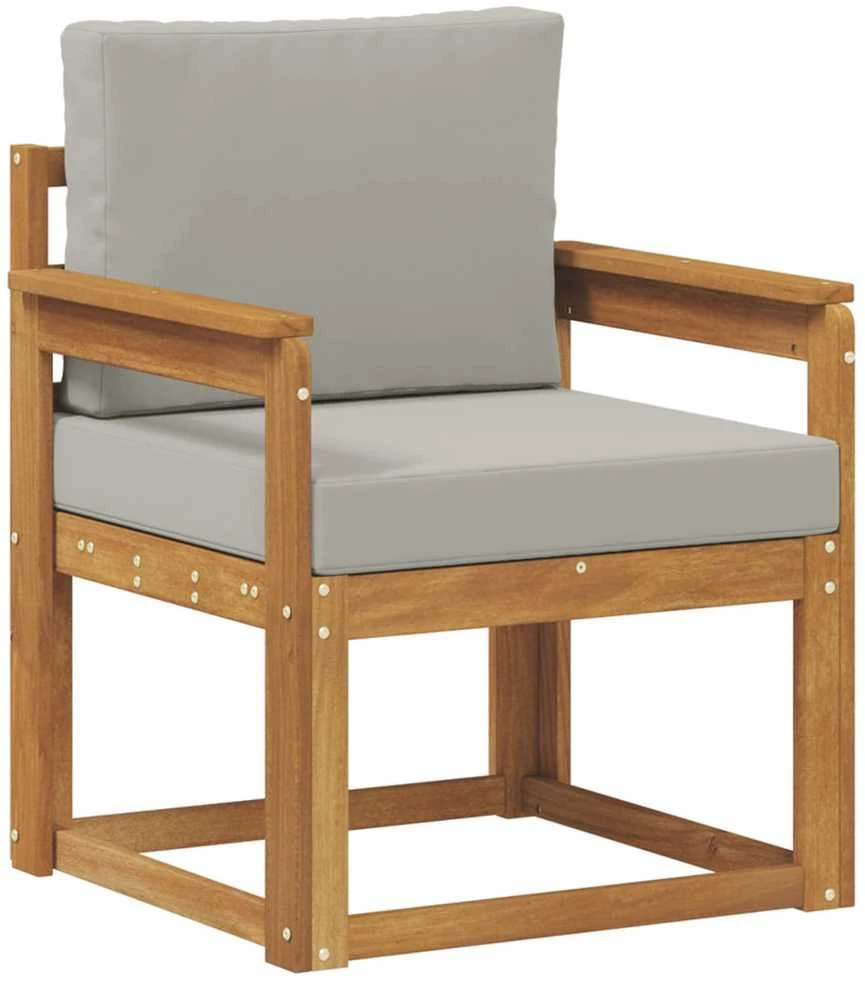 Lauko sofa Tvirta akacijos mediena ir poliesteris