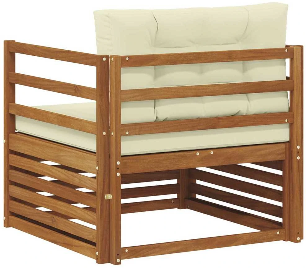 Lauko sofa Tvirta akacijos mediena ir poliesteris