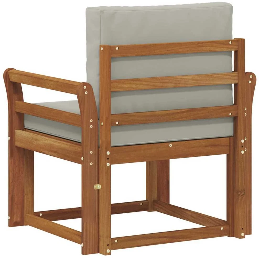 Lauko sofa Tvirta akacijos mediena ir poliesteris