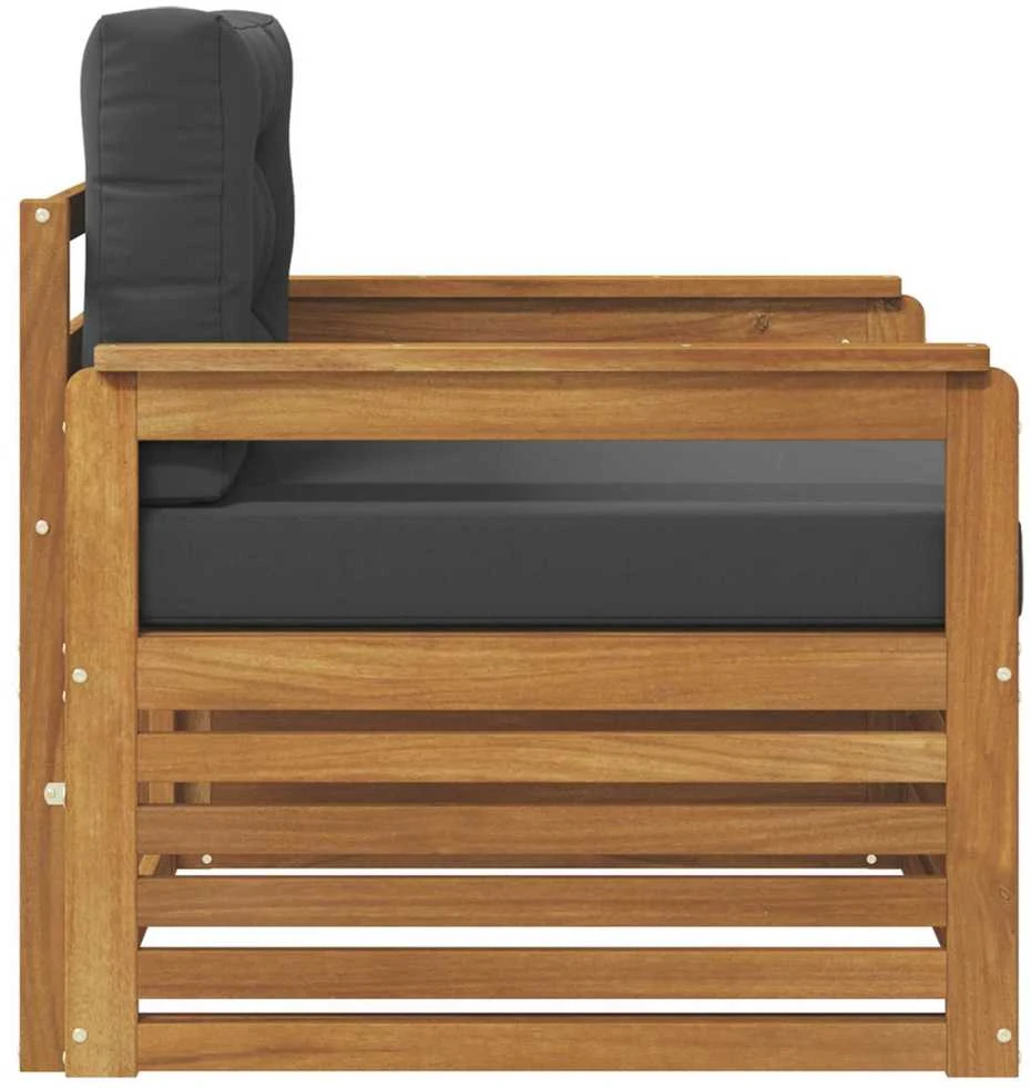 Lauko sofa Tvirta akacijos mediena ir poliesteris