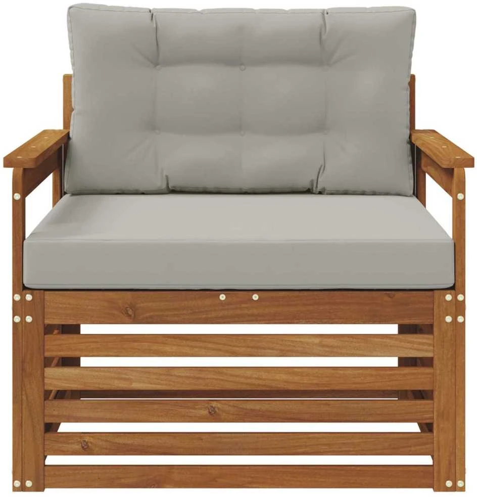 Lauko sofa Tvirta akacijos mediena ir poliesteris