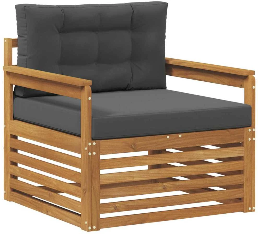 Lauko sofa Tvirta akacijos mediena ir poliesteris