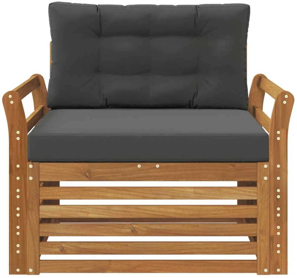 Lauko sofa Tvirta akacijos mediena ir poliesteris