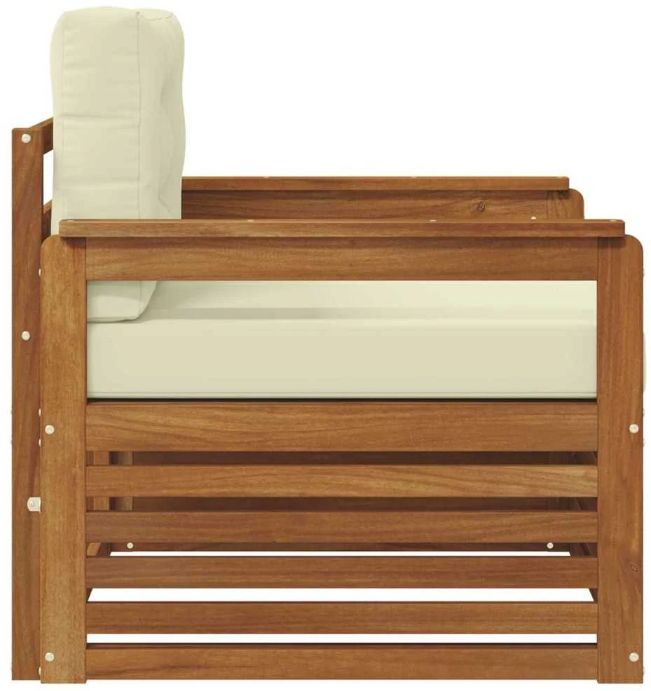 Lauko sofa Tvirta akacijos mediena ir poliesteris