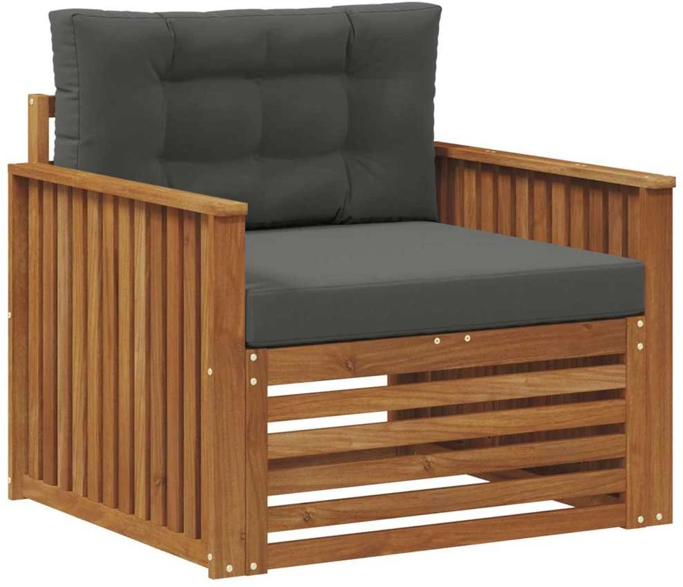Lauko sofa Tvirta akacijos mediena ir poliesteris