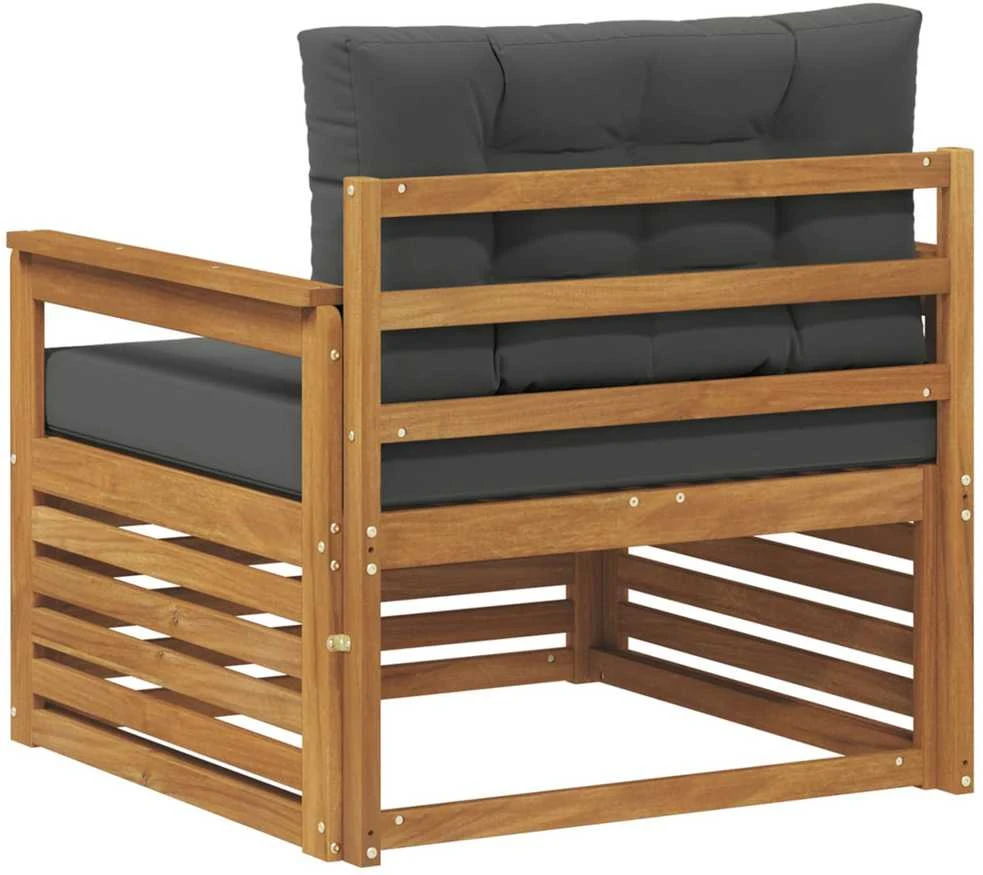 Lauko sofa Tvirta akacijos mediena ir poliesteris