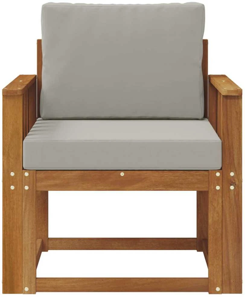 Lauko sofa Tvirta akacijos mediena ir poliesteris