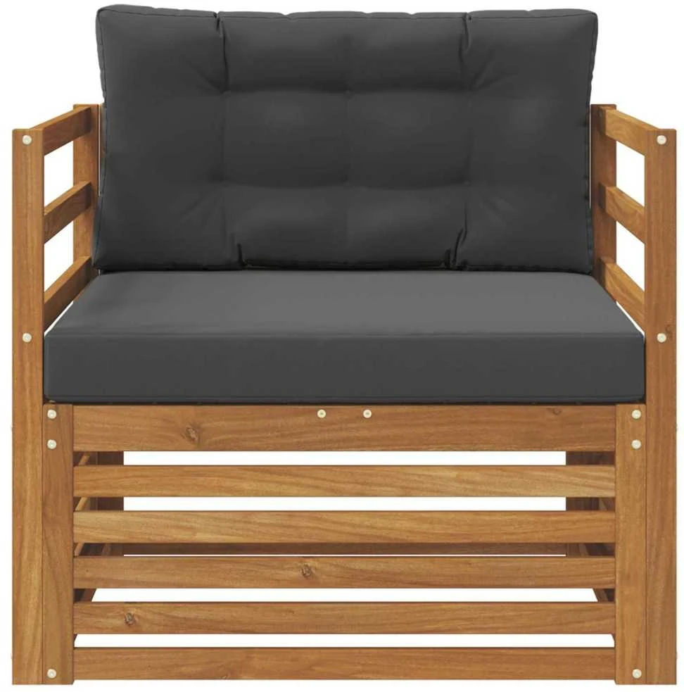 Lauko sofa Tvirta akacijos mediena ir poliesteris