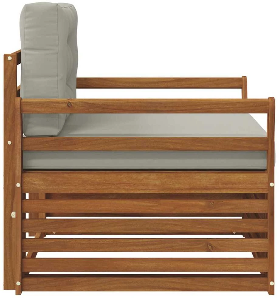 Lauko sofa Tvirta akacijos mediena ir poliesteris