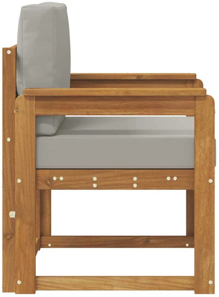 Lauko sofa Tvirta akacijos mediena ir poliesteris