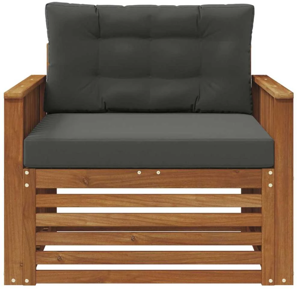 Lauko sofa Tvirta akacijos mediena ir poliesteris