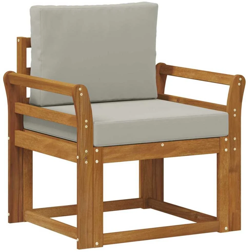Lauko sofa Tvirta akacijos mediena ir poliesteris