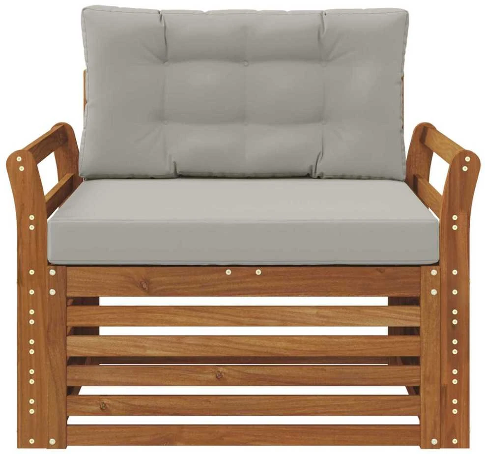 Lauko sofa Tvirta akacijos mediena ir poliesteris