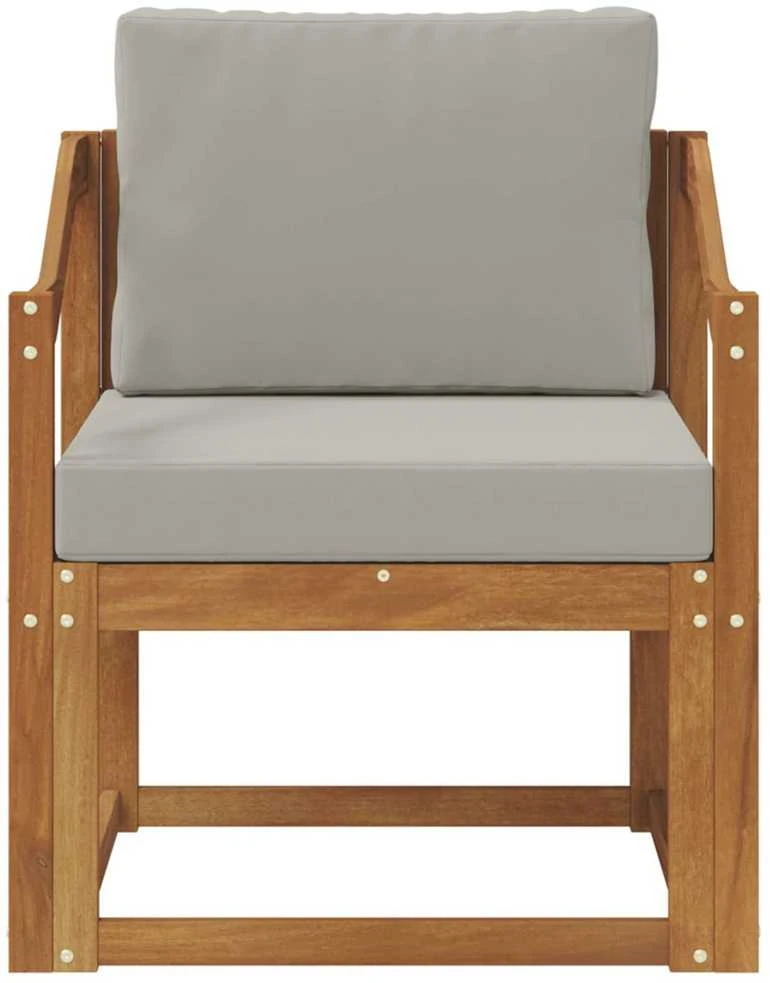 Lauko sofa Tvirta akacijos mediena ir poliesteris
