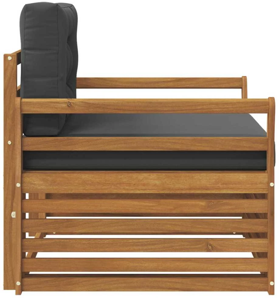 Lauko sofa Tvirta akacijos mediena ir poliesteris