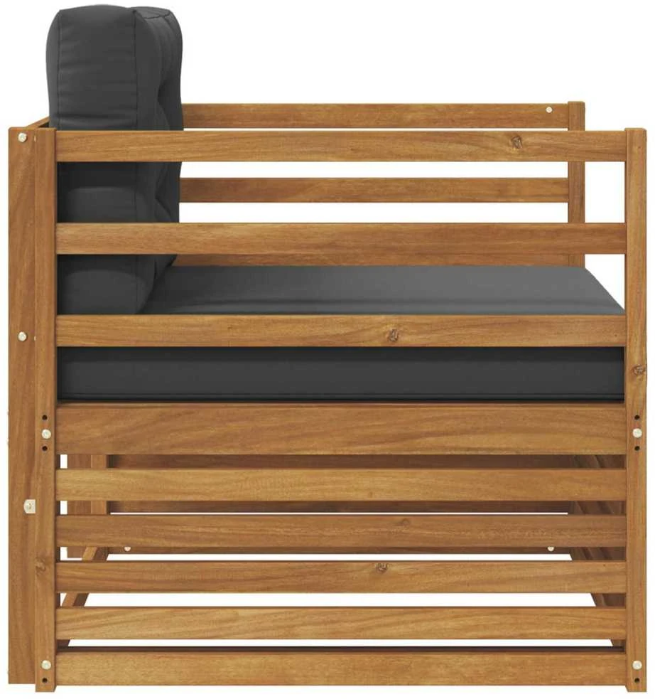 Lauko sofa Tvirta akacijos mediena ir poliesteris