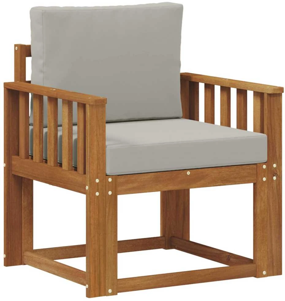 Lauko sofa Tvirta akacijos mediena ir poliesteris