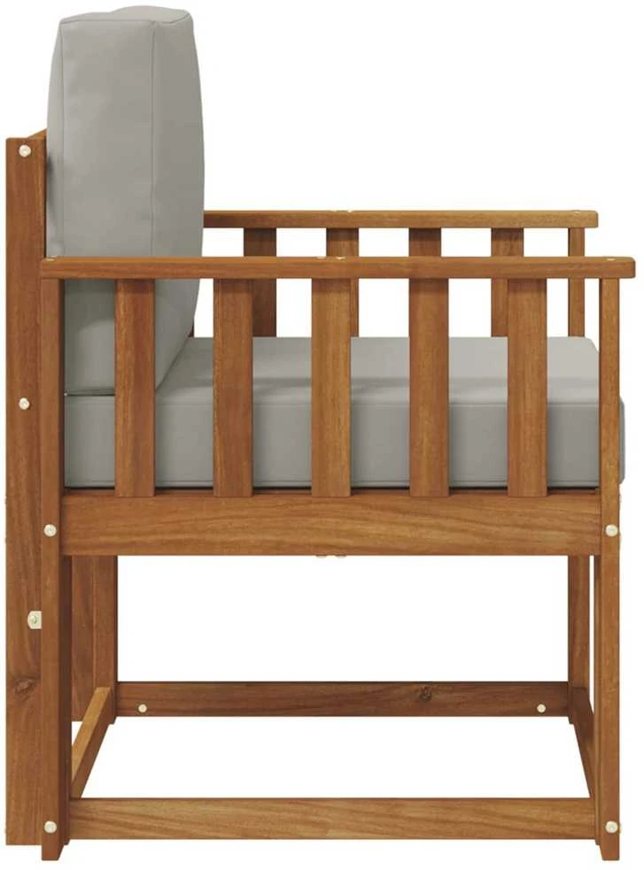 Lauko sofa Tvirta akacijos mediena ir poliesteris