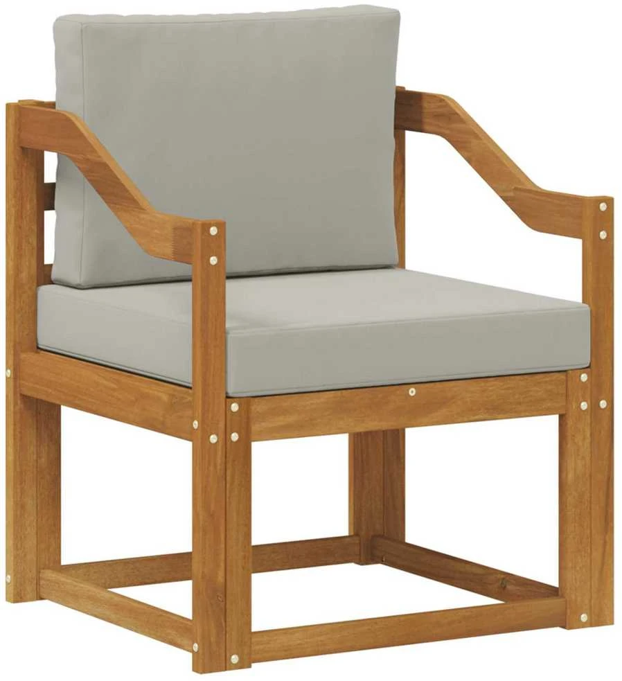 Lauko sofa Tvirta akacijos mediena ir poliesteris