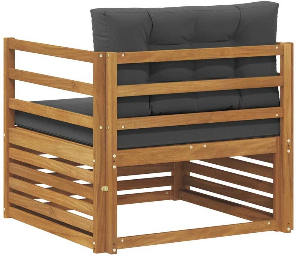 Lauko sofa Tvirta akacijos mediena ir poliesteris