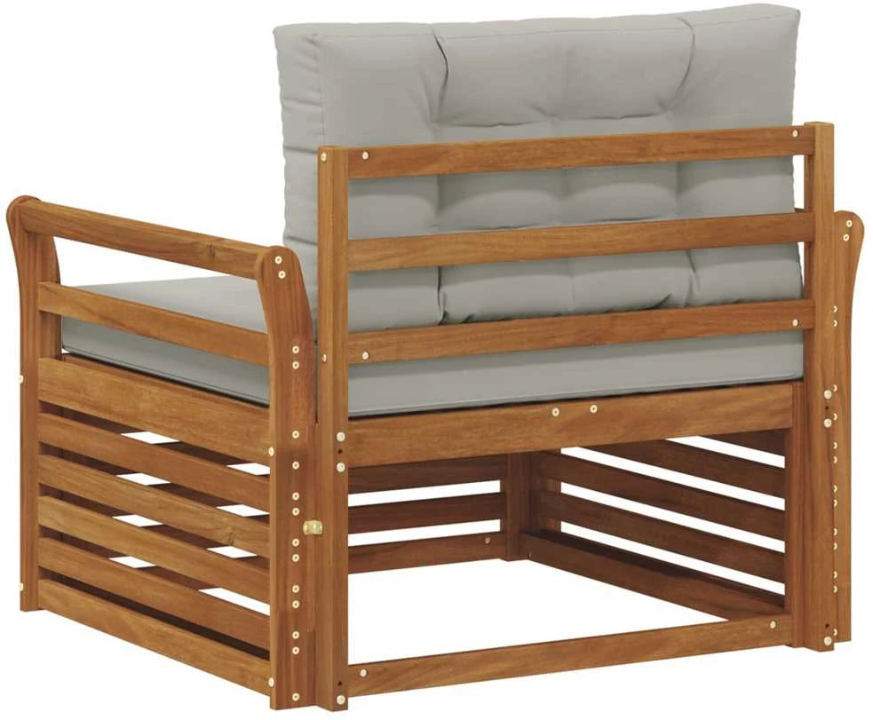 Lauko sofa Tvirta akacijos mediena ir poliesteris
