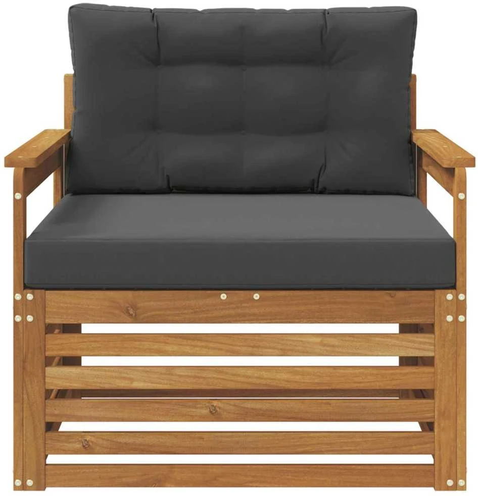 Lauko sofa Tvirta akacijos mediena ir poliesteris