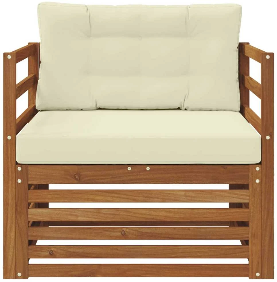 Lauko sofa Tvirta akacijos mediena ir poliesteris
