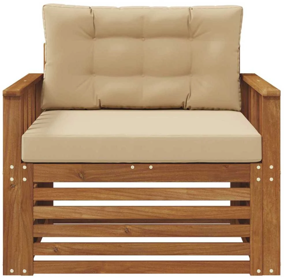Lauko sofa Tvirta akacijos mediena ir poliesteris