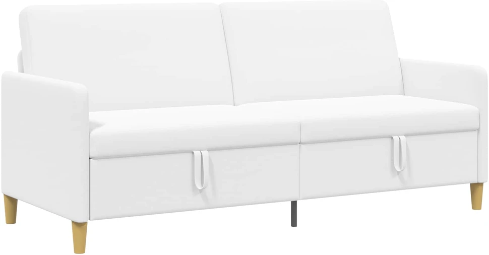 Sofa su saugojimo vieta Balta 192 x 78 x 87 cm Poliesteris