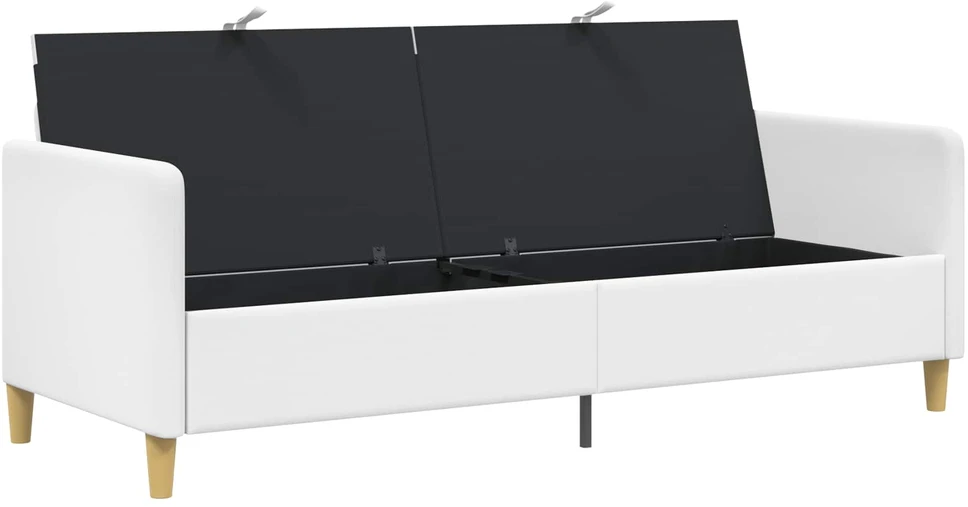 Sofa su saugojimo vieta Balta 192 x 78 x 87 cm Poliesteris