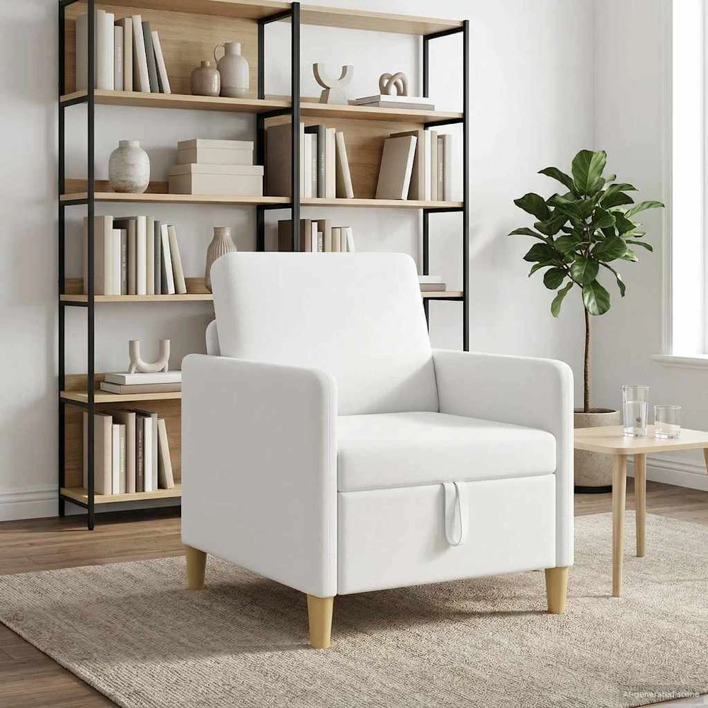 Sofa su saugojimo vieta Balta 72 x 78 x 87 cm Poliesteris