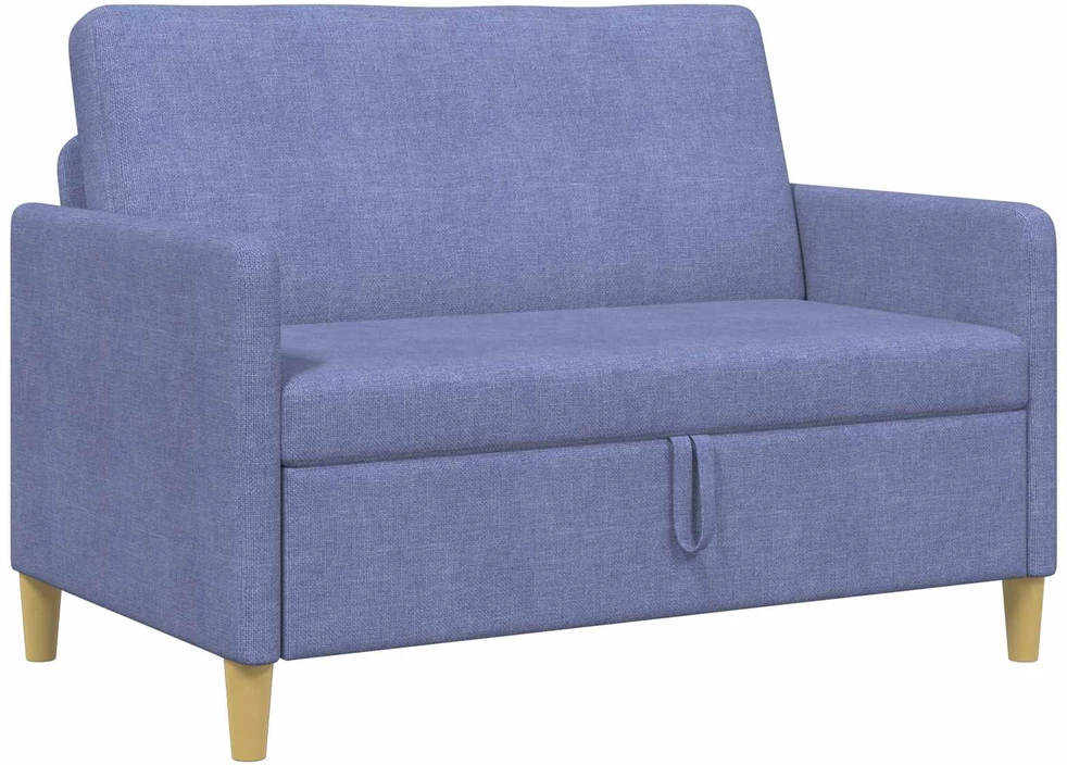 Sofa su saugojimo vieta Džinsinės mėlynos 122 x 78 x 87 cm
