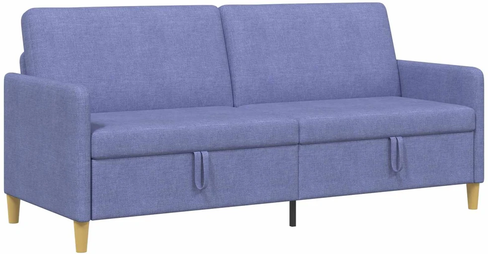 Sofa su saugojimo vieta Džinsinės mėlynos 192 x 78 x 87 cm