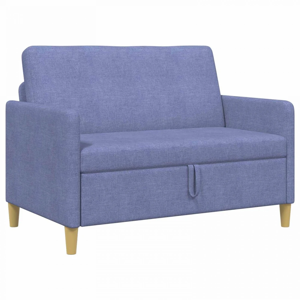 Sofa su saugojimo vieta Džinsinės mėlynos 122 x 78 x 87 cm