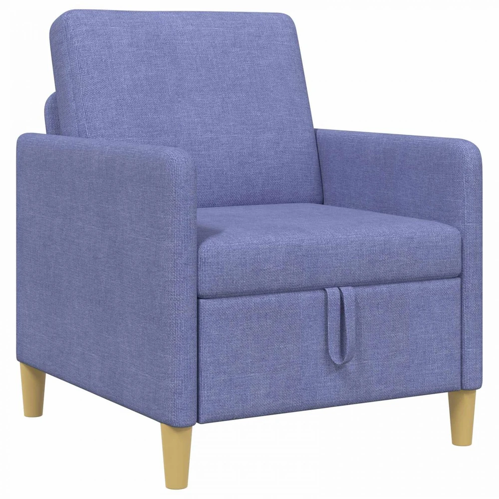 Sofa su saugojimo vieta Džinsinės mėlynos 72 x 78 x 87 cm