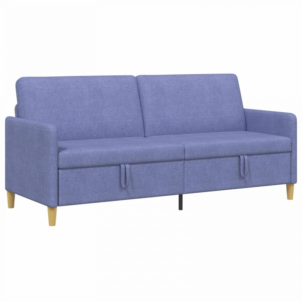 Sofa su saugojimo vieta Džinsinės mėlynos 192 x 78 x 87 cm