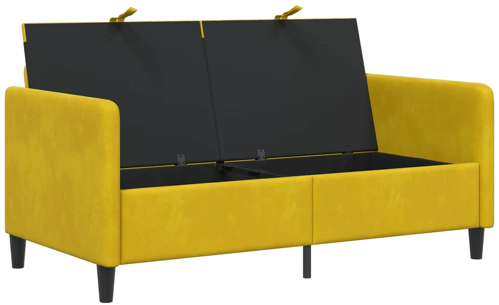 Sofa su saugojimo vieta Geltona 152 x 78 x 87 cm Poliesteris