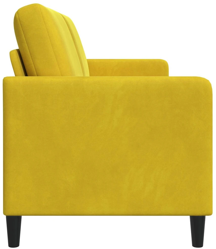 Sofa su saugojimo vieta Geltona 192 x 78 x 87 cm Poliesteris