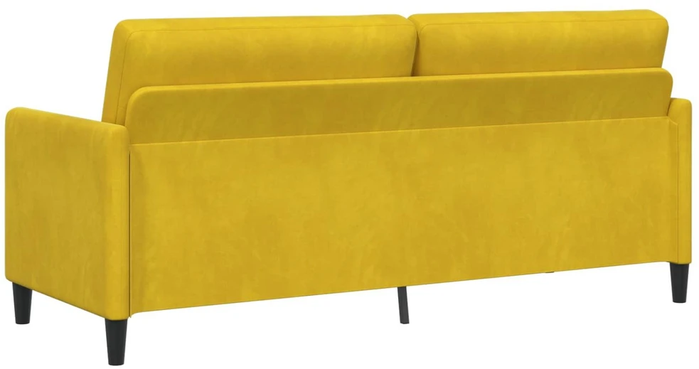 Sofa su saugojimo vieta Geltona 192 x 78 x 87 cm Poliesteris