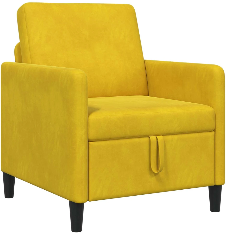 Sofa su saugojimo vieta Geltona 72 x 78 x 87 cm Poliesteris