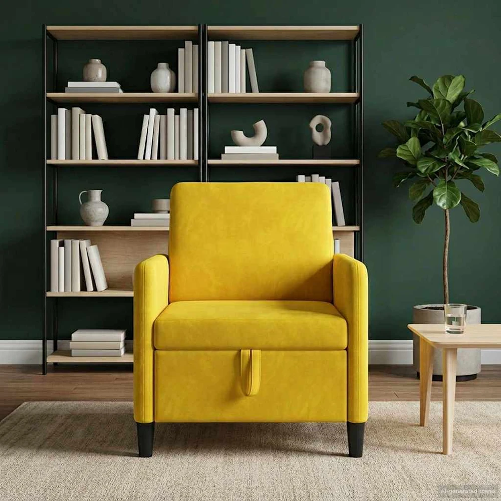 Sofa su saugojimo vieta Geltona 72 x 78 x 87 cm Poliesteris