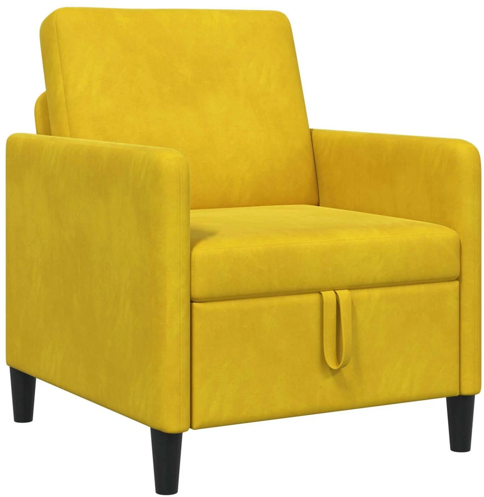 Sofa su saugojimo vieta Geltona 72 x 78 x 87 cm Poliesteris
