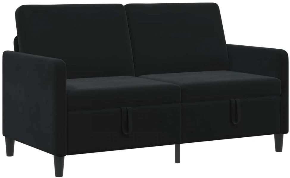 Sofa su saugojimo vieta Juoda 152 x 78 x 87 cm Poliesteris