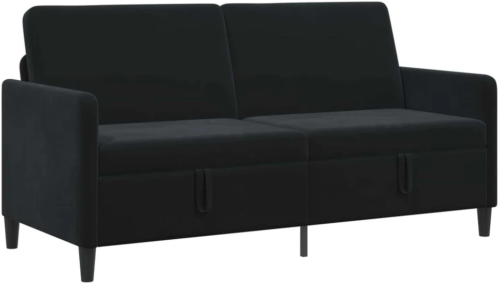 Sofa su saugojimo vieta Juoda 172 x 78 x 87 cm Poliesteris