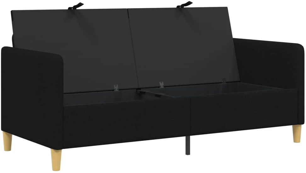 Sofa su saugojimo vieta Juoda 172 x 78 x 87 cm Poliesteris